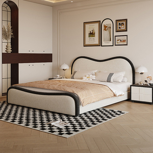 <span class=keywords><strong>2025</strong></span> Hiện Đại Giá Rẻ Da Hiện Đại Màu Trắng Phòng Ngủ Giường Bộ Trong Kích Thước Đầy Đủ Gỗ Với Lưu Trữ Nữ Hoàng Nệm Giường Mềm Mại - Product Image 1