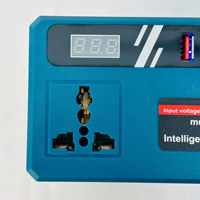 Inversor de Corriente Inteligente de 21V para Herramientas Eléctricas, Recargable, Portátil, para Exteriores, DC AC 110V 220V DC12V 5V USB