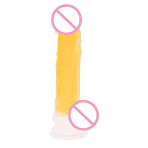 Seksartikelen goedkope prijs kleurrijke realistische zachte jelly dildo kristallen dildo voor vrouwen met sterke zuignap seksspeeltjes - Product Image 1