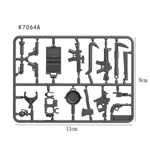 Moc WW2 مسدسات سلاح عسكري عسكري كتل بناء صغيرة شخصيات طوب SWAT ديي بناء كتل بندقية نموذج مجموعة سلاح - Product Image 4