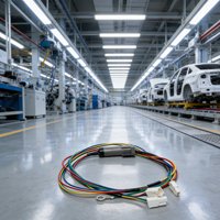 Kabel Harness Multi-Warna Kustom dengan Konektor Silinder Tertutup & Colokan Multi-Pin untuk Peralatan Pendingin Komersial dan Rumah Tangga