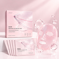Masque facial en hydrogel au collagène PDRN, marque privée, format voyage, hydratant, raffermissant, éclaircissant, anti-rides, anti-âge