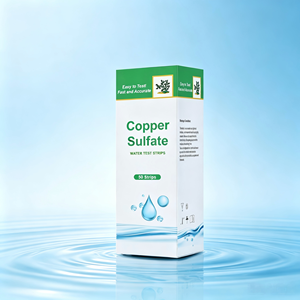 Bandelettes <span class=keywords><strong>de</strong></span> test <span class=keywords><strong>de</strong></span> la teneur en sulfate <span class=keywords><strong>de</strong></span> <span class=keywords><strong>cuivre</strong></span> dans l'eau (0-300 mg/L) <span class=keywords><strong>pour</strong></span> <span class=keywords><strong>piscine</strong></span>, aquarium, eau <span class=keywords><strong>de</strong></span> bassin - Product Image 1