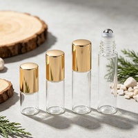 Flacon compte-gouttes rond en verre personnalisé de 1 ml, 2 ml, 3 ml, 5 ml, 10 ml pour emballage cosmétique