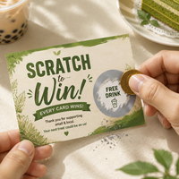 Impression de cartes à gratter en papier noir de qualité supérieure, cartes à gratter promotionnelles personnalisées avec logo, laminées brillantes de luxe