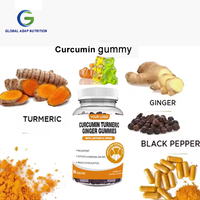 Compléments Alimentaires Gommes à la Curcumine Gommes au Poivre Noir Bio 200MG Curcumine Curcuma Gingembre