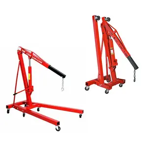 Automotive Repair Portable Foldable Hydraulic 2T/3T Crane for Engine Loading and Unloading