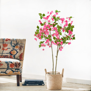 4ft Thực Tế Nhân Tạo Bougainvilleas Lụa Hoa Cây Bonsai Mâm Xôi Hoa Màu Đỏ Ngoài Trời Đám Cưới Sinh Nhật Đảng Trang Trí - Product Image 2