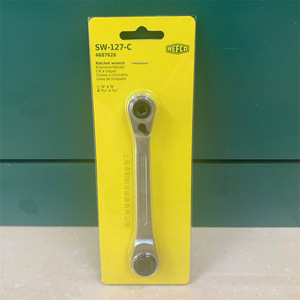 Clé à cliquet Refco 3/8 x 1/2 pouce, qualité industrielle, mâchoire réglable dentée - Product Image 2