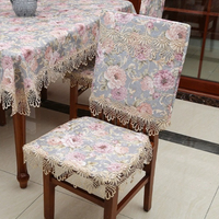 Nappe de mariage en dentelle jacquard brodée de style européen, 100 % polyester, couleur et taille personnalisables, facile à laver, vente en gros