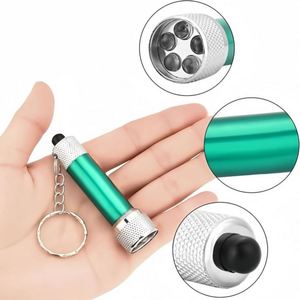 Custom Portable LED Keychain Flashlight Set Ultra <b>Bright</b> Mini Aluminium Alloy <b>Torch</b> for Camping Hiking and Outdoor Emergency Use - Product Image 5