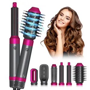 Hot Air Comb Curler 1 Step Hair Dryer Styler Negative Ion Hair Dryer 5 In 1 Hair Styler Brush