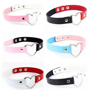 مزدوج اللون صنم الرقيق BDSM القوطي أزياء الكبار لعبة الجنس فو الجلود المختنق - Product Image 2