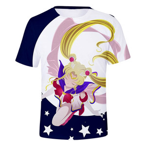 Camiseta Ecológica <span class=keywords><strong>de</strong></span> Talla Grande con Estampado 3D <span class=keywords><strong>de</strong></span> <span class=keywords><strong>Sailor</strong></span> <span class=keywords><strong>Moon</strong></span>, Camiseta <span class=keywords><strong>de</strong></span> Manga Corta Informal para Hombre, Camiseta Personalizada con Estampado - Product Image 4