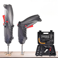 Ensemble de tournevis électrique à moteur à balais avec batterie lithium-ion entièrement automatique, mini perceuse manuelle 3,6 V, couple maximal de 4-6 Nm, 150-180 tr/min