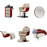 Juego de Muebles para Salón de Belleza QUHE, Silla de Barbero con Bomba Hidráulica y Reposapiés Ajustable - Solución Integral en Venta
