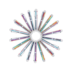 Stylo Bille Rétractable Multicolore Arc-en-ciel 6-en-1 – Idéal pour Enfants, Fêtes, Rentrée Scolaire, Bureau, Cadeau Personnalisé, Affaires - Product Image 1