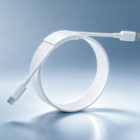 Câble de charge rapide USB-C vers USB-C avec blindage tressé et boîte de vente au détail, cordon de chargeur PD pour téléphone et ordinateur portable, personnalisation OEM disponible