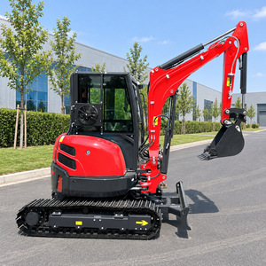 Mini Excavadora con Entrega Gratuita, 1.2 Toneladas, 1.5 Toneladas, Motor Kubota Diésel, Mini Excavadora Pequeña de 1 Tonelada, 3 Toneladas con Brazo Articulado - Product Image 1