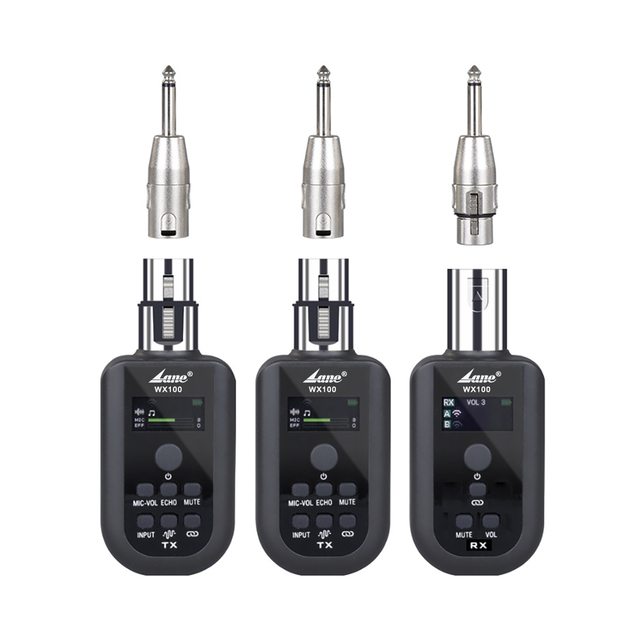 Professional Wired to Wireless Microphone Adapter Microphone Handheld Adapter Lane