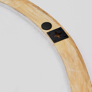 งานแกะสลักไม้รูปวงกลมติดผนัง ขนาด 36 นิ้ว ป้ายไม้ติดผนัง - Product Image 6