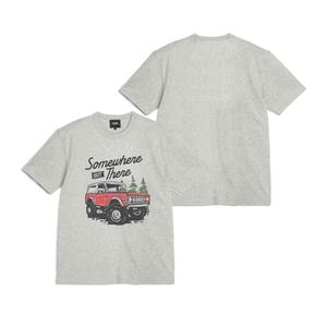 เสื้อยืดโอเวอร์ไซส์สำหรับผู้ชายผ้าฝ้าย100% สีเทาพิมพ์ลายกราฟิกดิจิตอลแนววินเทจ - Product Image 3