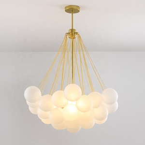 <span class=keywords><strong>Lampadario</strong></span> Moderno a <span class=keywords><strong>Palloncino</strong></span> in Vetro Satinato, Design Semplice per Sala da Pranzo, Soggiorno, Camera da Letto o Negozio di Abbigliamento - Product Image 4