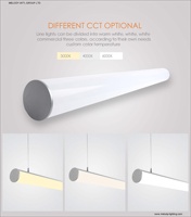 D60 Rond 30W 1000mm A MENÉ LA Lumière Linéaire 200 angle de faisceau CONDUIT Pendentif lumière de tube a mené la lumière de bureau Lampe