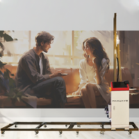Imprimante à jet d'encre UV CMJN d'impression directe verticale au mur pour projet de peinture murale 3d d'article intérieur extérieur