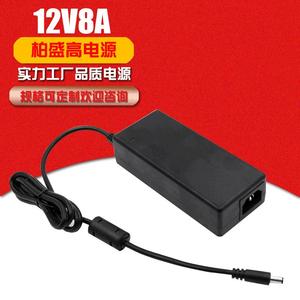 <b>12V</b> 8A Power <b>Adapter</b> 96W DC Output EU Plug For LED Strip Lights Constant Voltage 1M Cable Natural Cooling IP20 Protection - Product Image 5