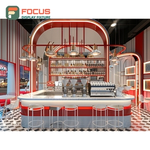 Creative Coffee Display <b>Rack</b> Tall Open Shelf Syrup Display Natural Oak Product Display <b>Rack</b> - Product Image 3