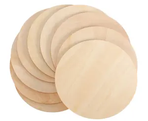 Round Disc Unfinished Wood Cutout Circles