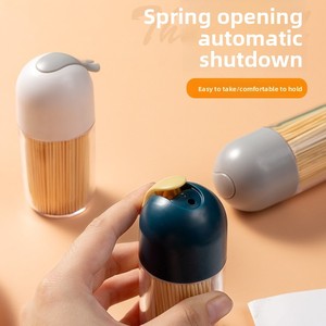 Plastic Nordic Style Press Type Automatic <b>Toothpick</b> Box for Home Restaurants, Simple and Creative Transparent <b>Toothpick</b> - Product Image 5