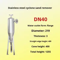 316L Edelstahl Druckbehälter Zyklon-Sandabscheider 220V 1 Jahr Garantie 2000L/H Brunnen-, Fluss- und Meerwasser