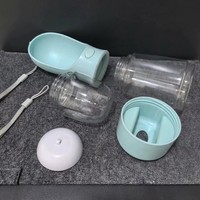 Distributeur d'eau léger et écologique tout-en-un pour chiens et chats, multifonctionnel 3-en-1, bouteille de voyage portable et étanche pour animaux de compagnie
