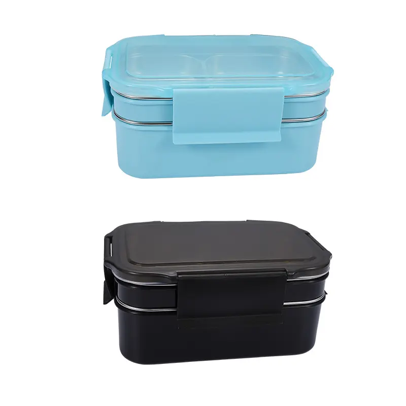 Edelstahl 304 Japanischen Doppel Schicht mittagessen Bento Box Lebensmittel Lagerung Für Kinder Schule Reise Picknick Lebensmittel