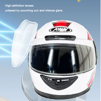 Nouveautés en promotion : Casque de moto modulable avec visière solaire intégrée, abordable pour tous, double écran.