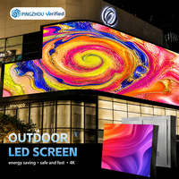 Écran LED géant 3D P4 P6 P8 P10 pour publicité extérieure haute définition, imperméable, pour les murs des bâtiments commerciaux