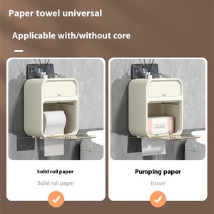 Phòng tắm đẹp mô hộp không thấm nước treo tường mô hộp lưu trữ mô Rack với Punch-Miễn phí dính tường móc - Product Image 3