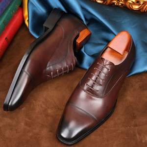 High-Quality Handmade Genuine Leather Men's Summer Wedding Formal Occasion Italian Dress <b>Shoes</b> - Product Image 4