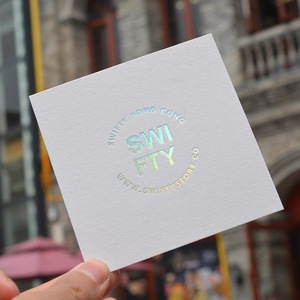 Custom Fancy Paper Business Cards with CMYK Offset Printing High-end Hot Foil Double-sided Thank You Cards and Custom Logo
