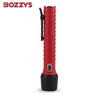 Lampe torche LED anti-explosion haute puissance 3W BOZZYS, rechargeable et étanche avec clip robuste, torche anti-explosion