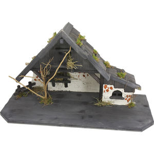 ZICOM Brixen - Establo de Natividad de Vitral, Alemania, Aprox. Decoraciones Navideñas de 70 x 30 x 39 cm (9006935095463) - Product Image 1