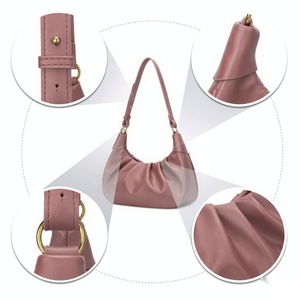 Nuevo Diseño de Moda, Bolso de Hombro de PU, Bolso de Mano en Forma de Media Luna, Bolso Tipo Hobo con Cadena Dorada Desmontable, Bolso Cruzado para Mujer con Estampado de Leopardo - Product Image 4