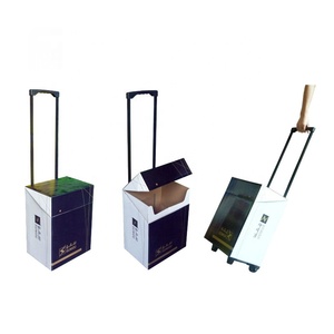 Biểu tượng tùy chỉnh in di động và có thể gập lại triển lãm Xe đẩy <span class=keywords><strong>carton</strong></span> phong cách hiện đại các tông triển lãm thương mại hộp giấy - Product Image 1
