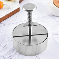 Presse à viande robuste en acier inoxydable 304, presse à hamburgers, Smash Burger Maker, forme ronde et carrée, presse à griller pour la cuisine
