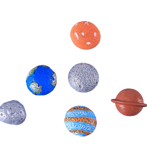 Universo, espacio, planetas, Tierra, Luna, imanes personalizados para nevera, accesorios de joyería de resina de astronauta, transfronterizo - Product Image 4
