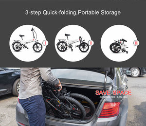 Vélo Électrique Pliant en Promotion Usine, 7 Vitesses, 48V 350W 10.4AH, Moteur Brushless Puissant, Pneus Fat Pliants 20"*1.95, Modèle 20LVXD30 7 Vitesses - Product Image 6