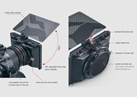 TILTA Tiltaing MB-T15 Bague d'Adaptation Quatre Objectifs Mini Matte Box pour Appareils Photo Reflex Numériques et Hybrides