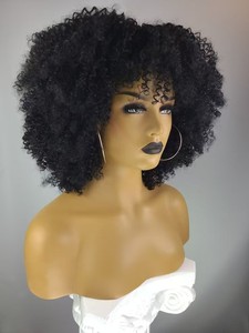 Perruques HD Frontal cheveux indiens bruts <span class=keywords><strong>13x1</strong></span> dentelle avant courte perruque Afro Curl dentelle transparente double dessiné perruques de cheveux humains - Product Image 6
